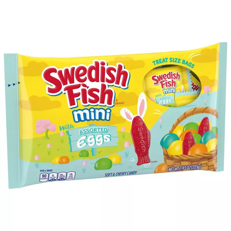 Swedish Fish Eggs Candy Packs: 18-Piece Bag