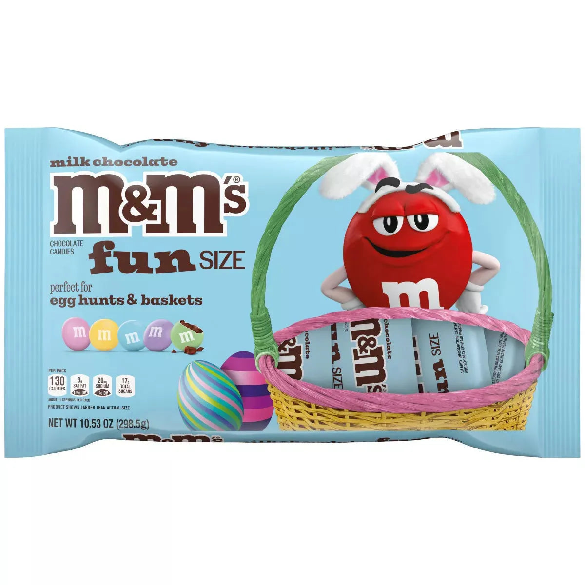 Easter M&M's Candy Fun Size Packs: 20-Piece Bag