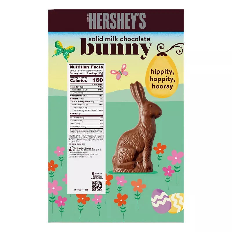 Hershey's Solid Milk Chocolate Easter Bunny: 14-Ounce Box