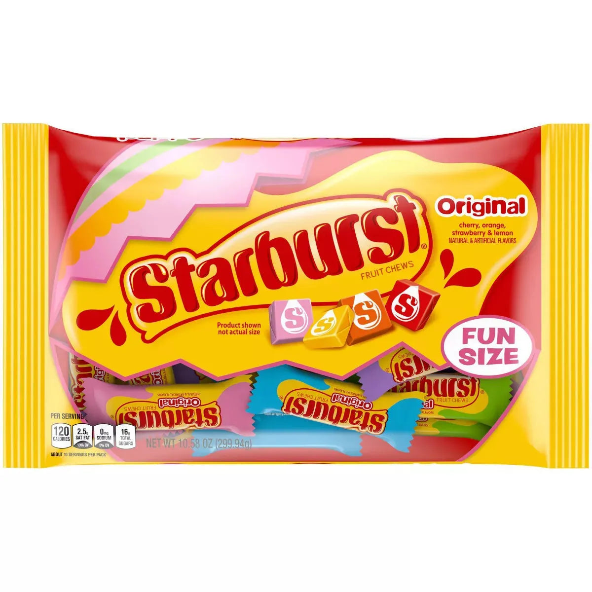 Easter Starburst Fruit Chews Candy Fun Size Packs: 60-Piece Bag