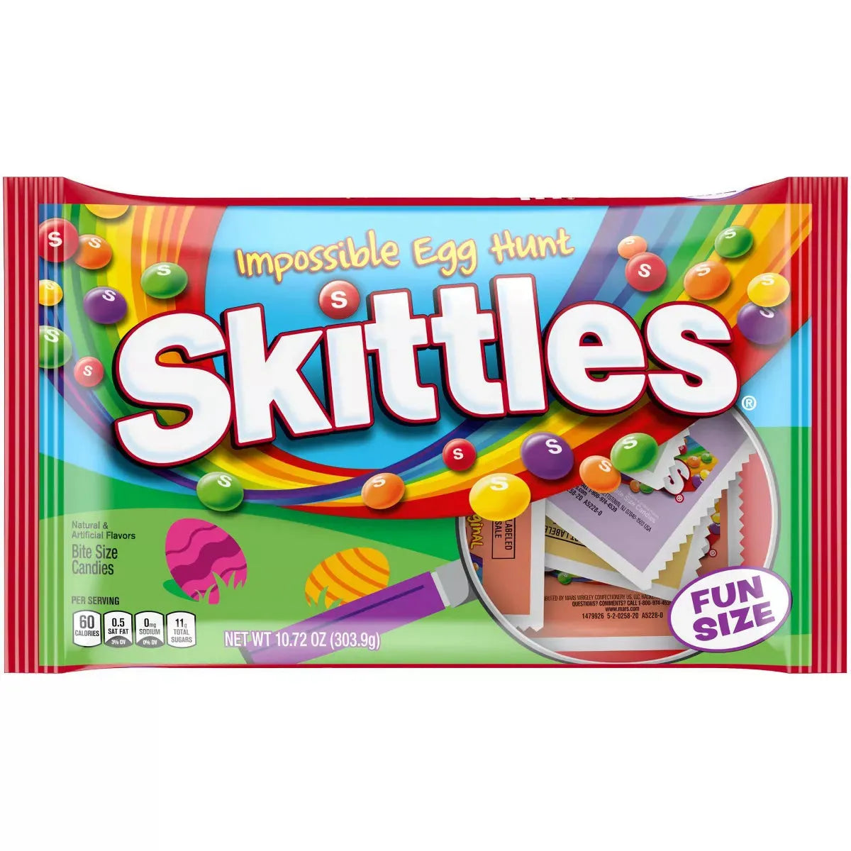 Easter Skittles Candy Fun Size Packs: 20-Piece Bag