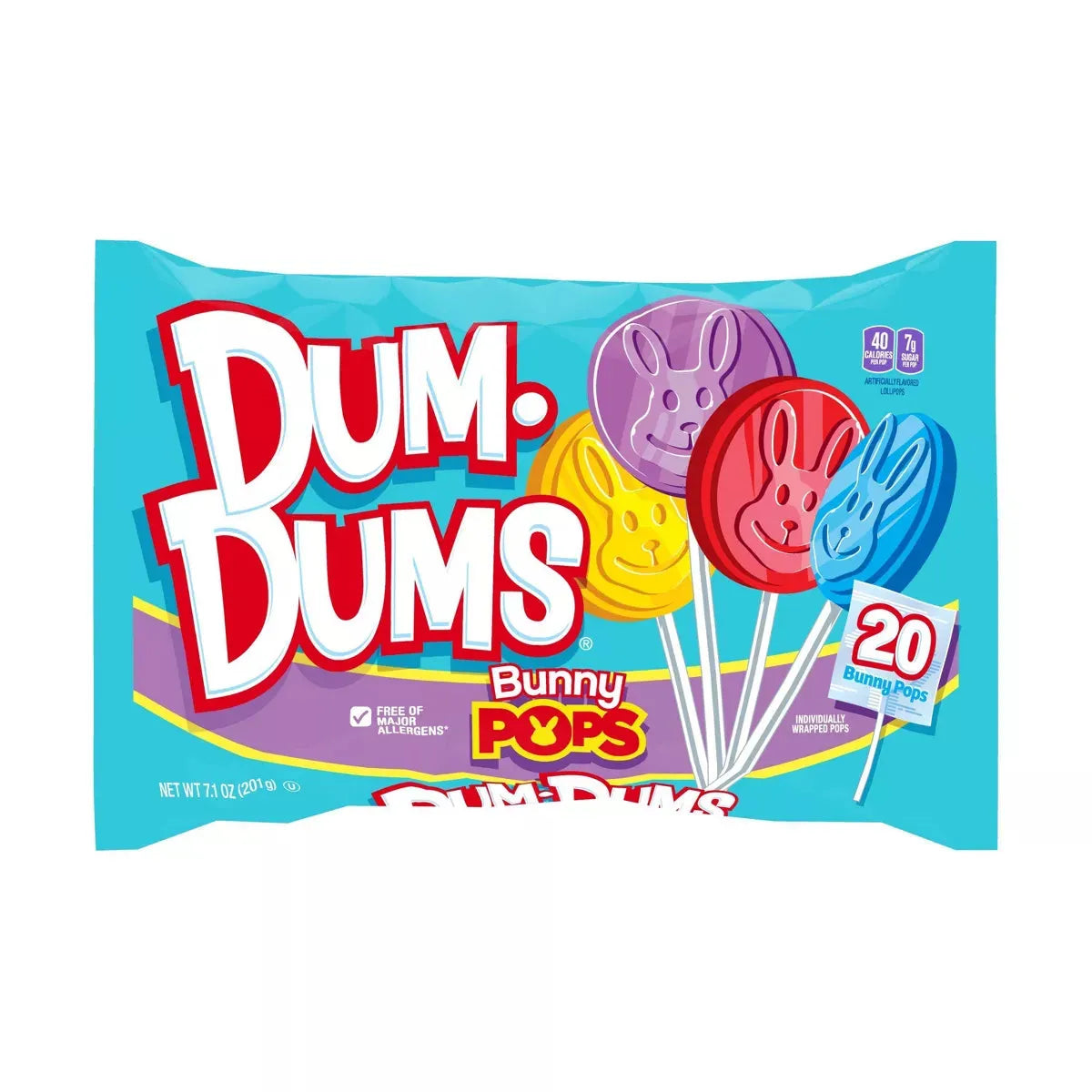 Dum Dums Bunny Pops: 20-Piece Bag