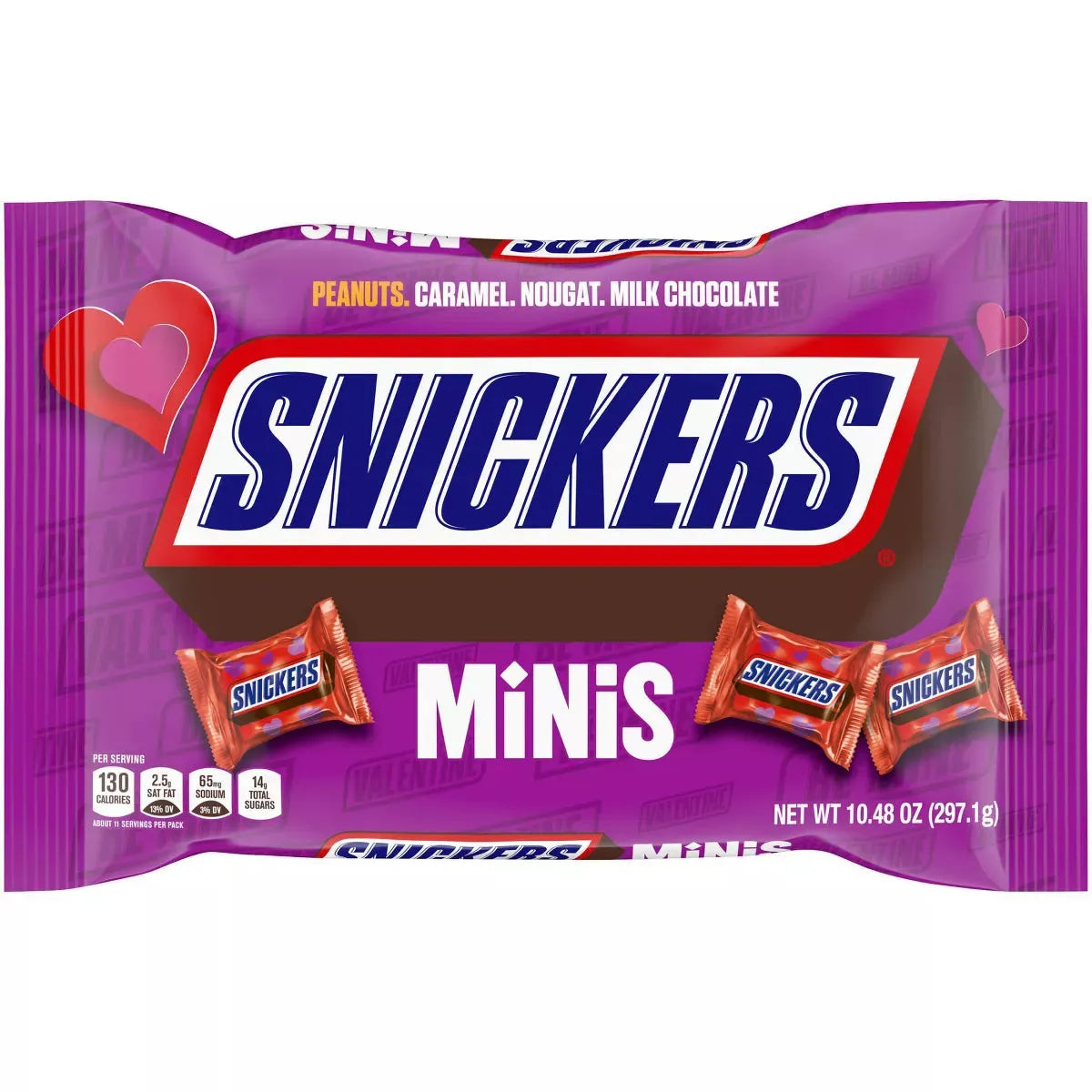 Valentine's Snickers Mini Chocolate Candy: 10.48-Ounce Bag