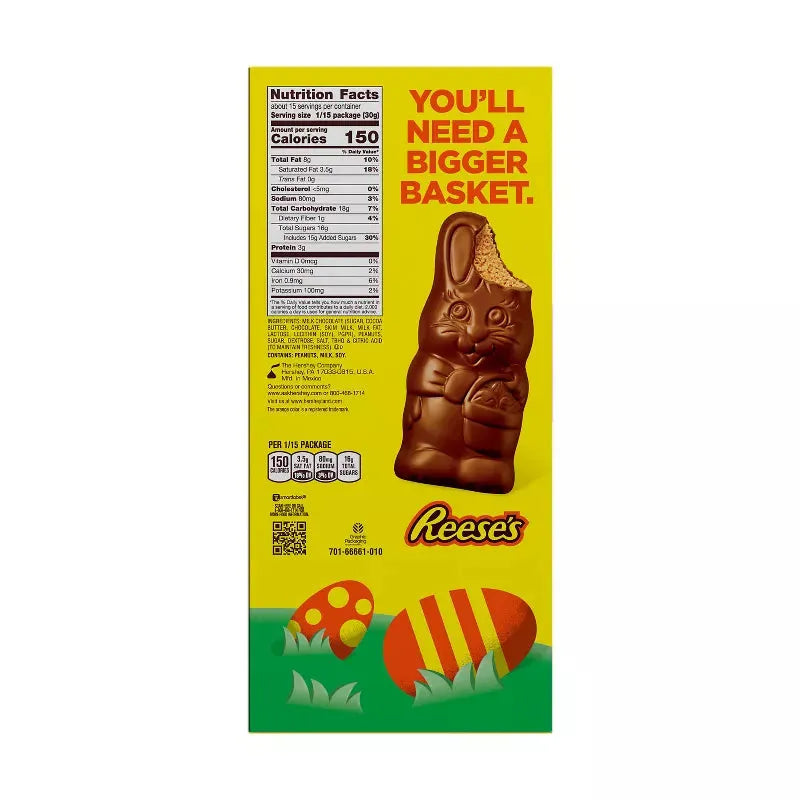 Reese's Easter Milk Chocolate Peanut Butter Bunny: 1LB Box