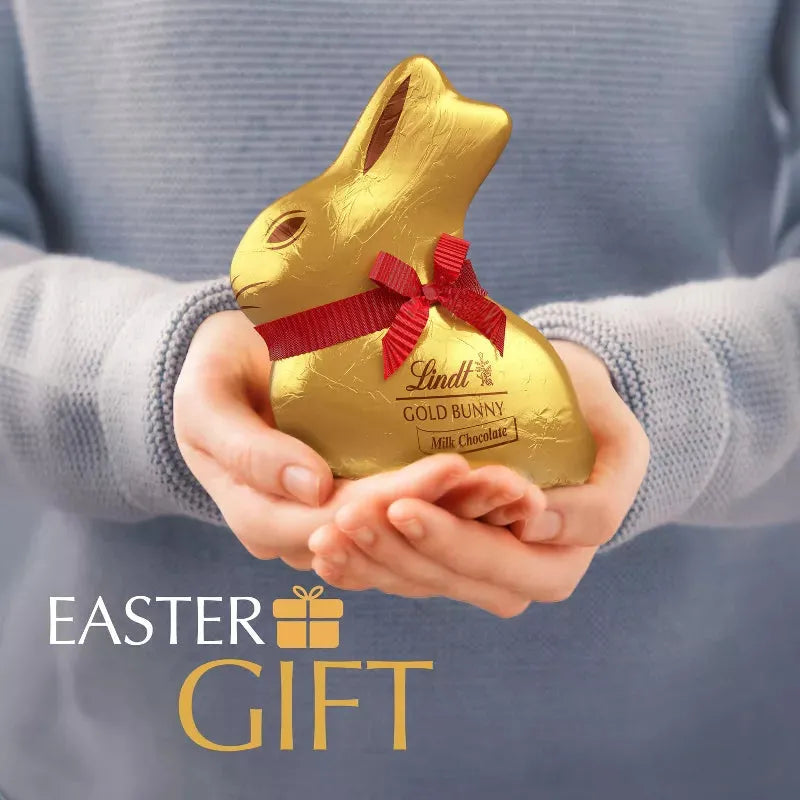 Lindt Gold Foiled 3.5-Ounce Milk Chocolate Easter Bunny