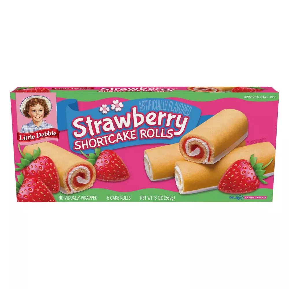 Little Debbie Strawberry Shortcake Rolls: 6-Piece Box