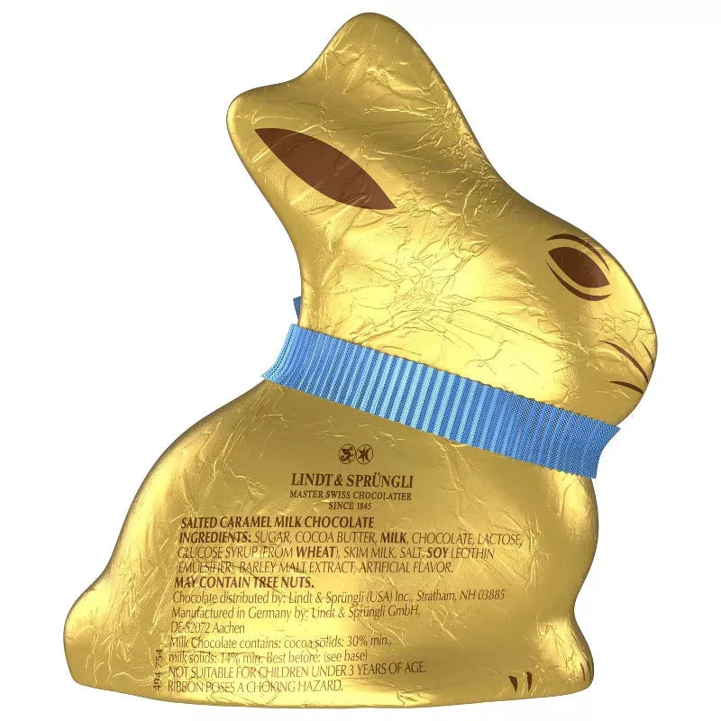 Lindt Gold Foiled 3.5-Ounce Salted Caramel Easter Bunny