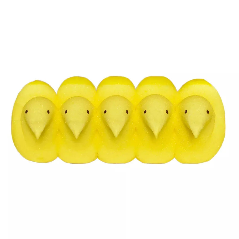 Peeps Marshmallow Chicks Candy - Yellow: 15-Piece Pack