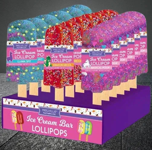 Melville Ice Cream Bar Lollipops: 24-Piece Display