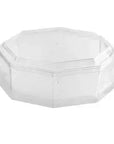 Clear Acrylic Boxes 5.25"X2" Octagonal 12 Pack