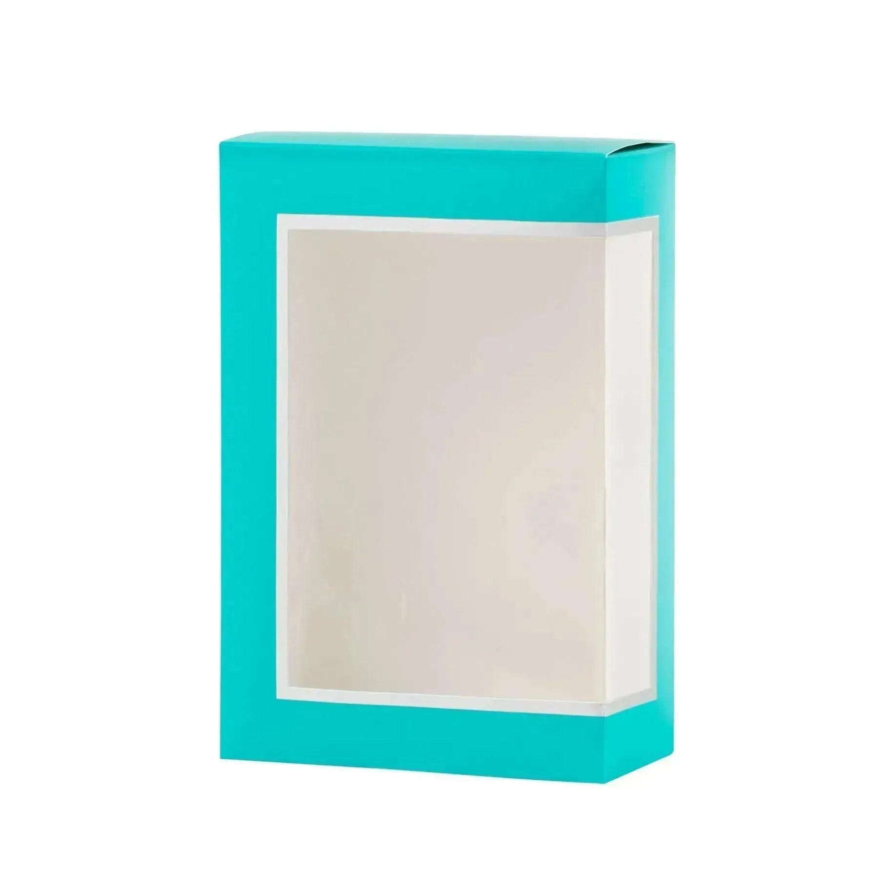 Teal Cookie Boxes 12 Pack of Small 5 x 2.5 x 7.5 inch Bakery Boxes Treat Boxes