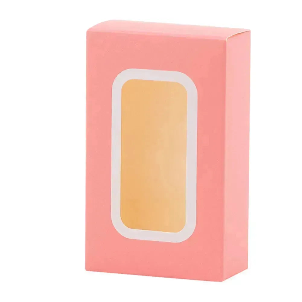 Pink Party Favor Boxes Decorative Pastry Boxes with Window 2.25x1.125x3.75 Inch Treat Boxes 24 pack