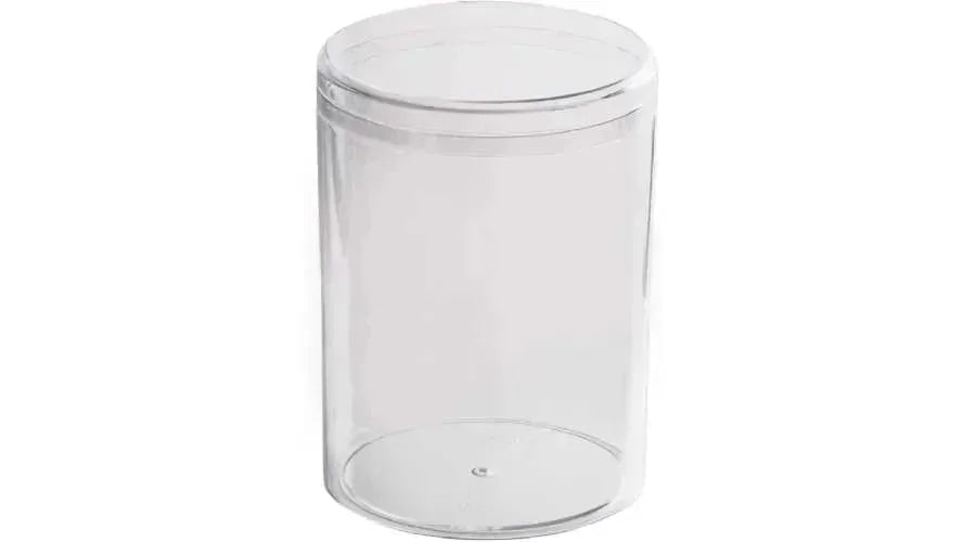 Clear Acrylic Boxes Round 2.25"X3.5" 24 Pack