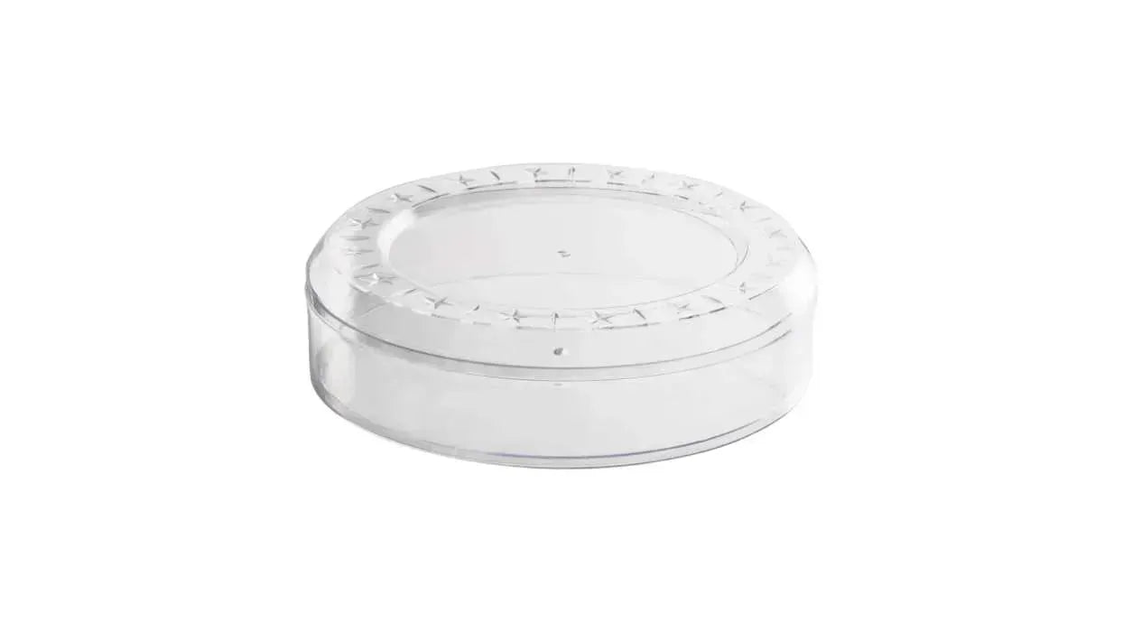 Clear Acrylic Boxes Round 5.25"X2" 6 Pack