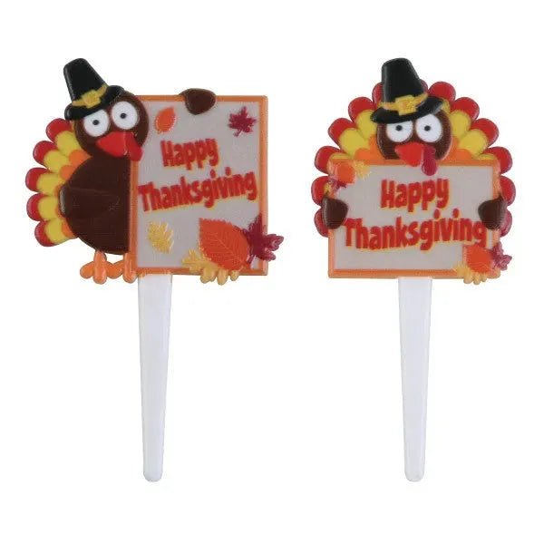 Sprinkle Pop Happy Thanksgiving Turkey Decopics