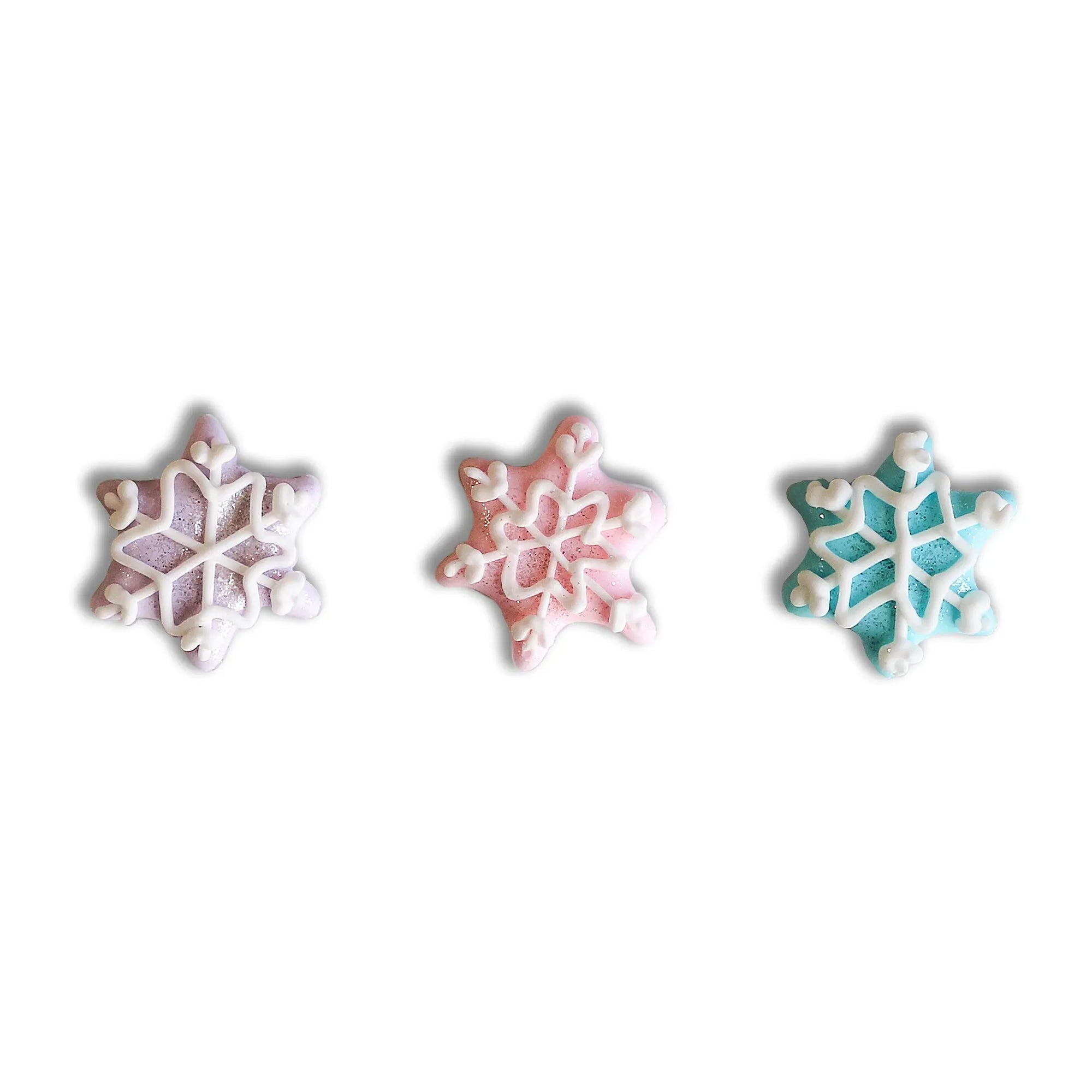 Sprinkle Pop Royal Icing Snowflakes (12ct)