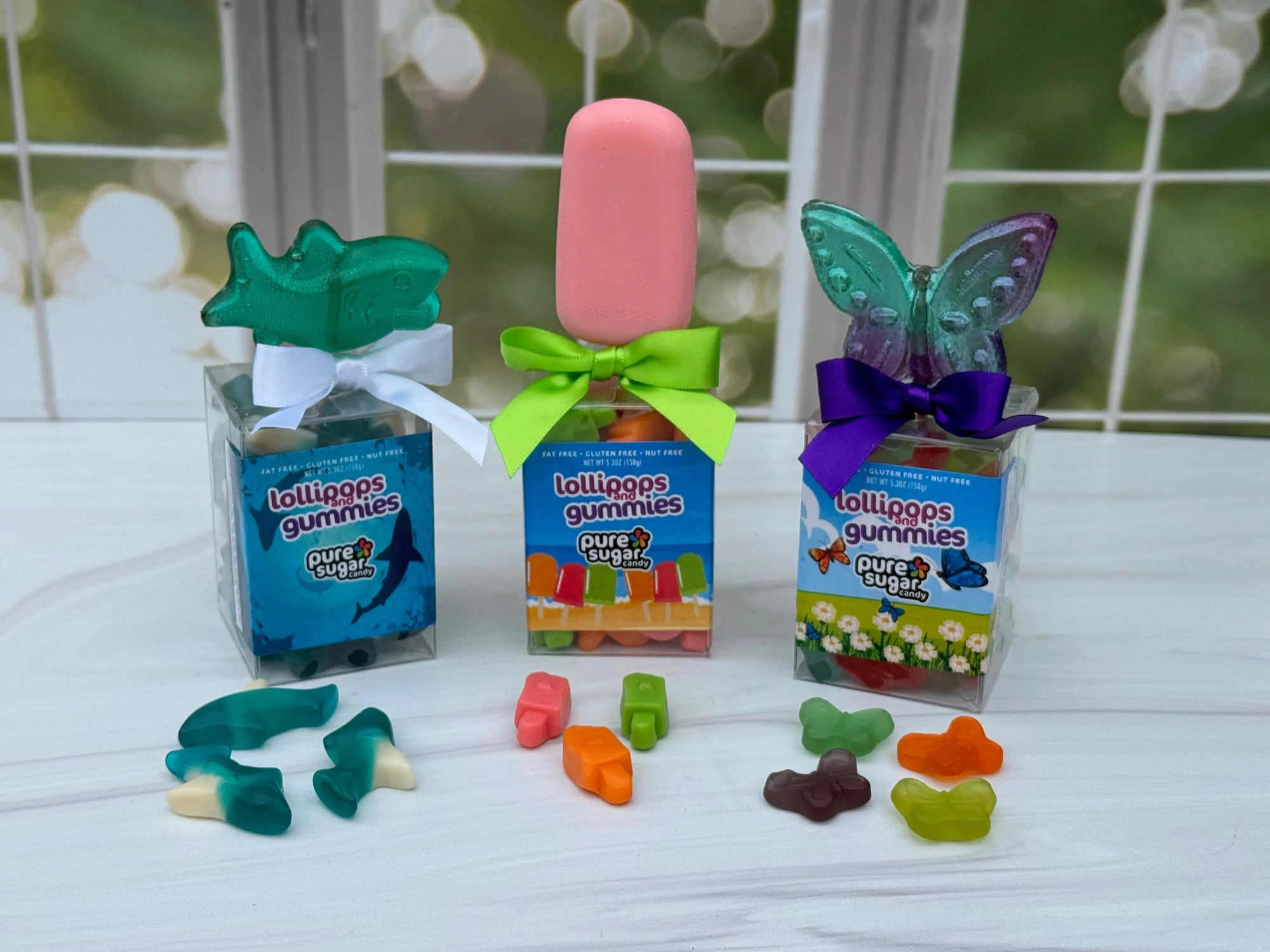 Pure Sugar Candy Lollipop with Gummies Combo