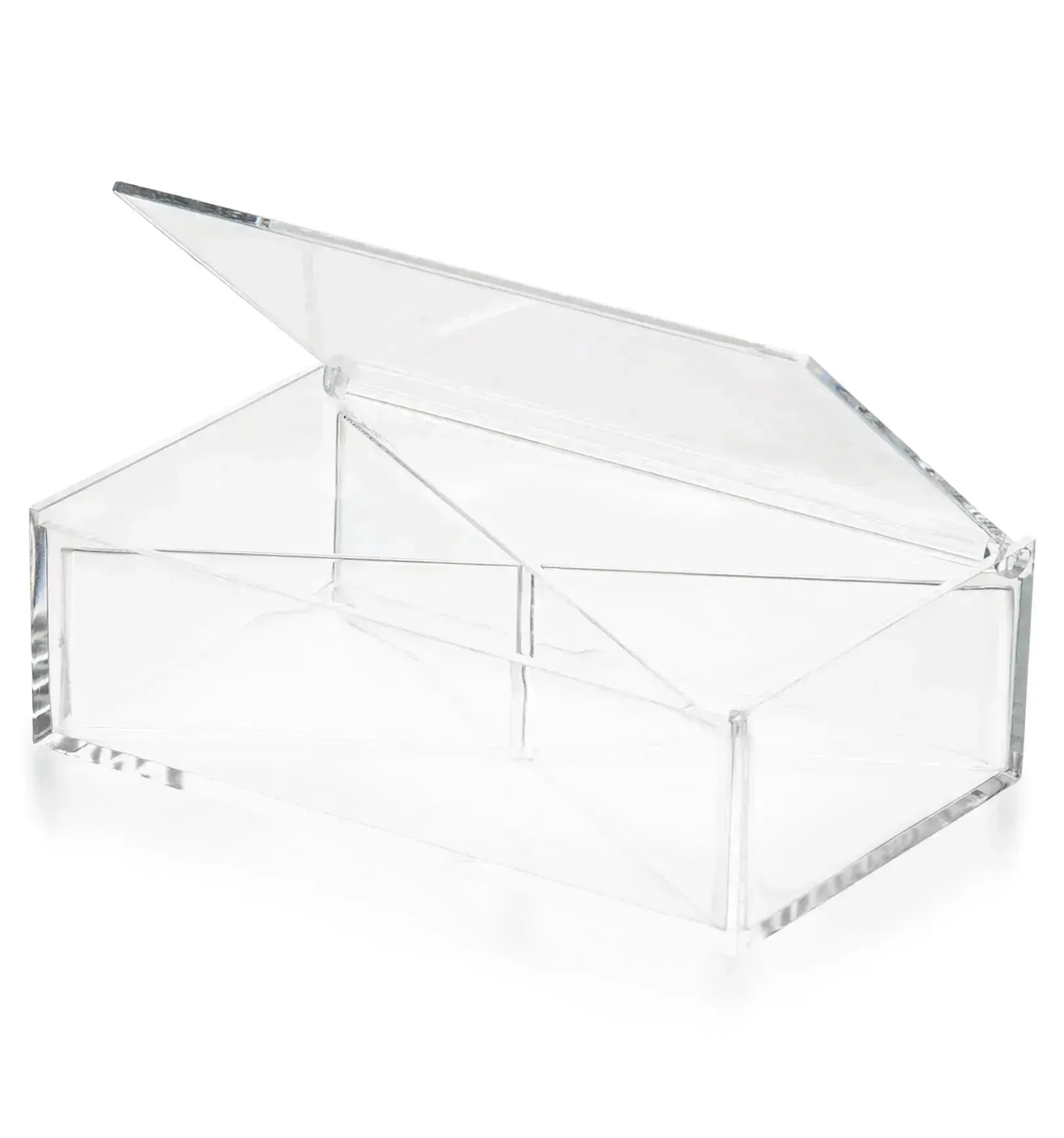 Clear Acrylic Boxes 6.3''X3.94''X1.97'' 4 Pack