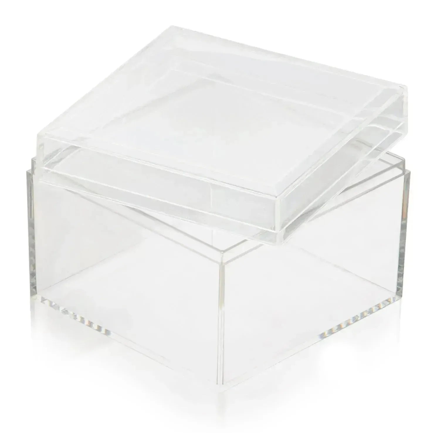 Clear Acrylic Boxes with Lid 3.15x3.15x2.375 Inches pack of 16 Storage Box, Gift Box and Treat Box. Lucite Cube Display Boxes with Lid