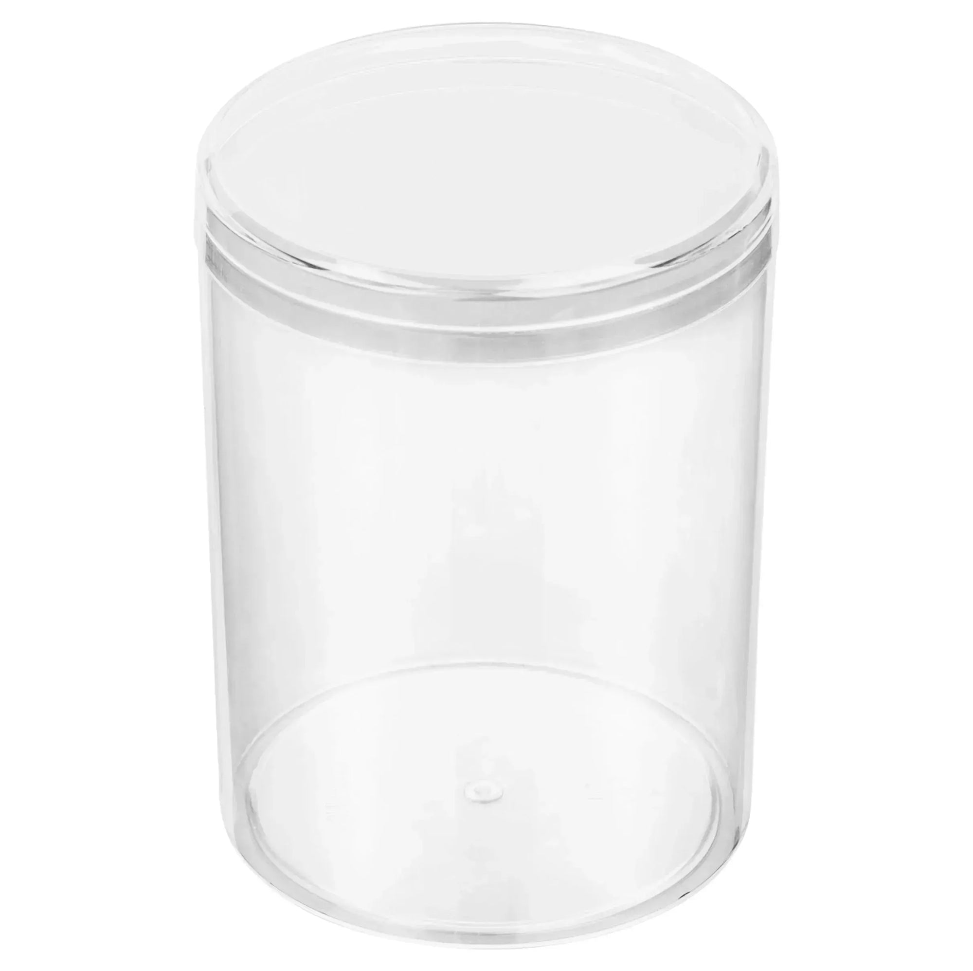 Clear Acrylic Boxes Round 2.75"X3.75" 24 Pack