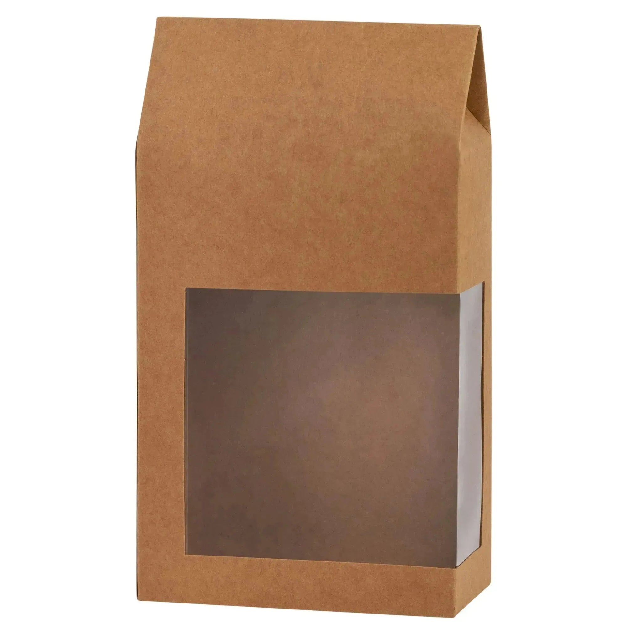 Tall Paper Boxes With Window Kraft Paper 9X5X2.5 Gift Boxes 16 Pack