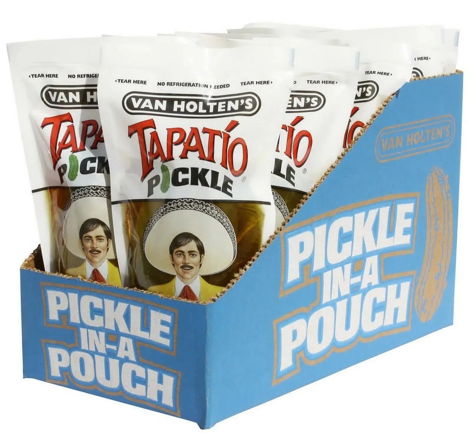 Van Holten's Tapatio Salsa Picante Pickle in A Pouch: 12-Piece Box