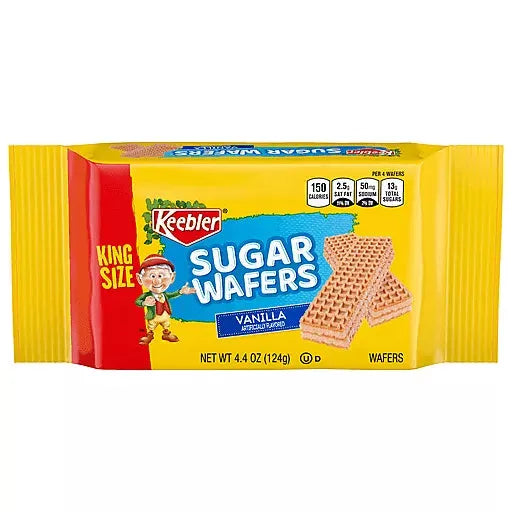 Keebler Vanilla King Size Sugar Wafers: 9-Piece Box