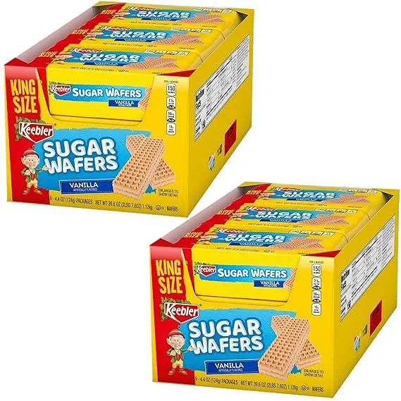 Keebler Vanilla King Size Sugar Wafers: 9-Piece Box