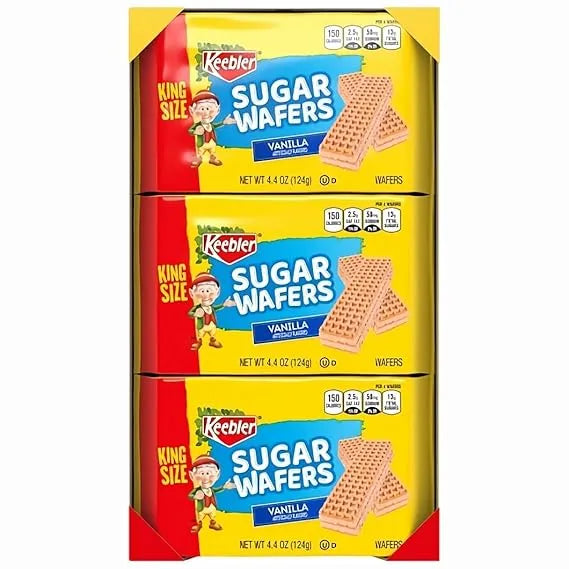 Keebler Vanilla King Size Sugar Wafers: 9-Piece Box