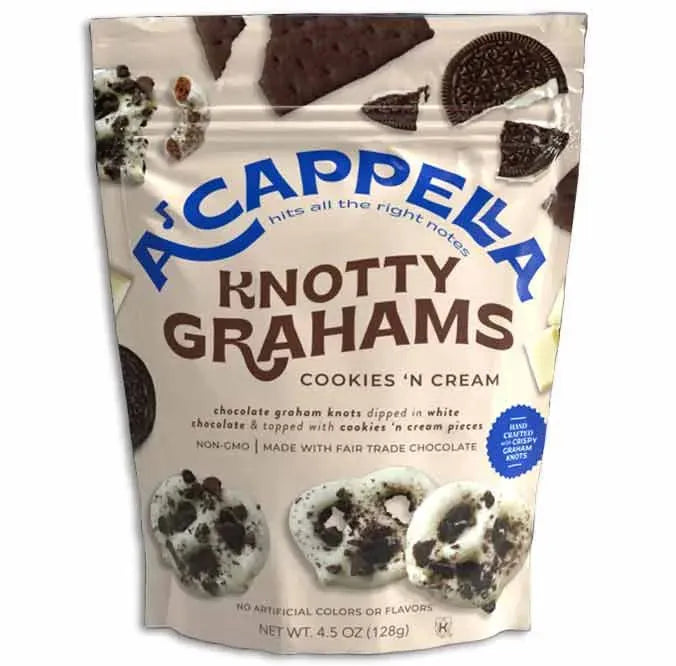 A’cappella Knotty Grahams - Cookies 'n Cream: 6-Pack