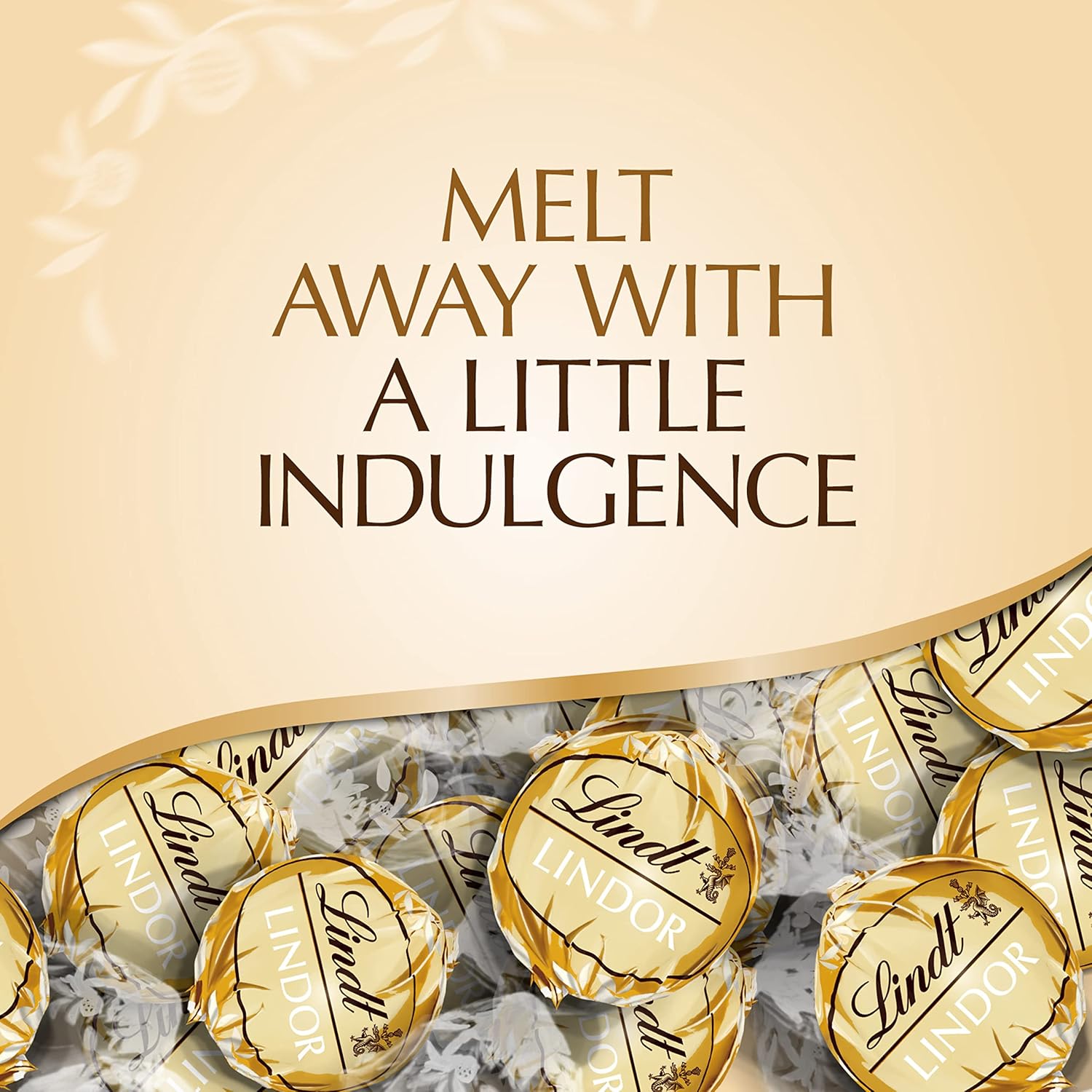 Lindt White Chocolate Lindor Truffles: 6-Piece Case