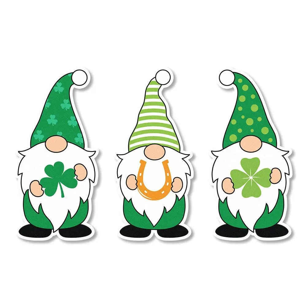 Sprinkle Pop Leprechaun Gnomes Edible Cupcake Toppers