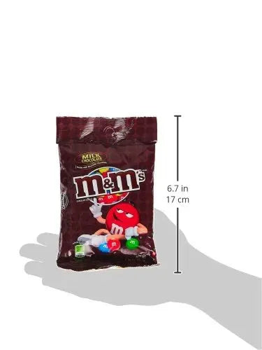 Milk Chocolate M&M's Candy Peg Bags: 12-Piece Box