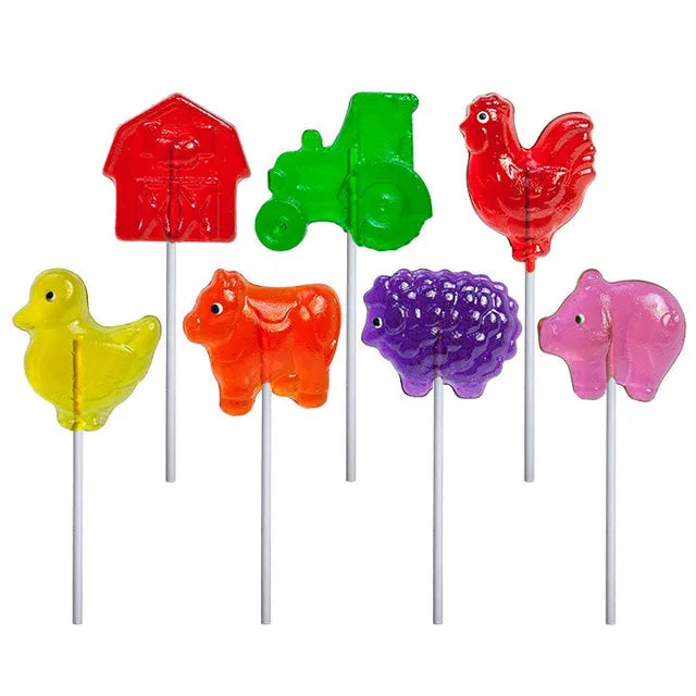 Melville Barnyard Animal Lollipops: 24-Piece Display