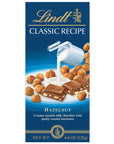 Lindt Milk Chocolate Hazelnut Bars: 12-Piece Box