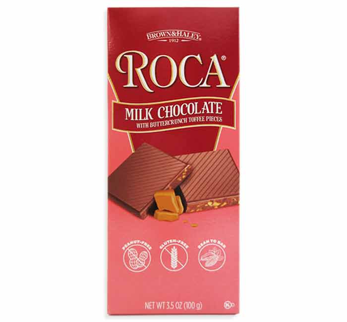 Roca Milk Chocolate Buttercrunch Toffee Bars : 12-Piece Box