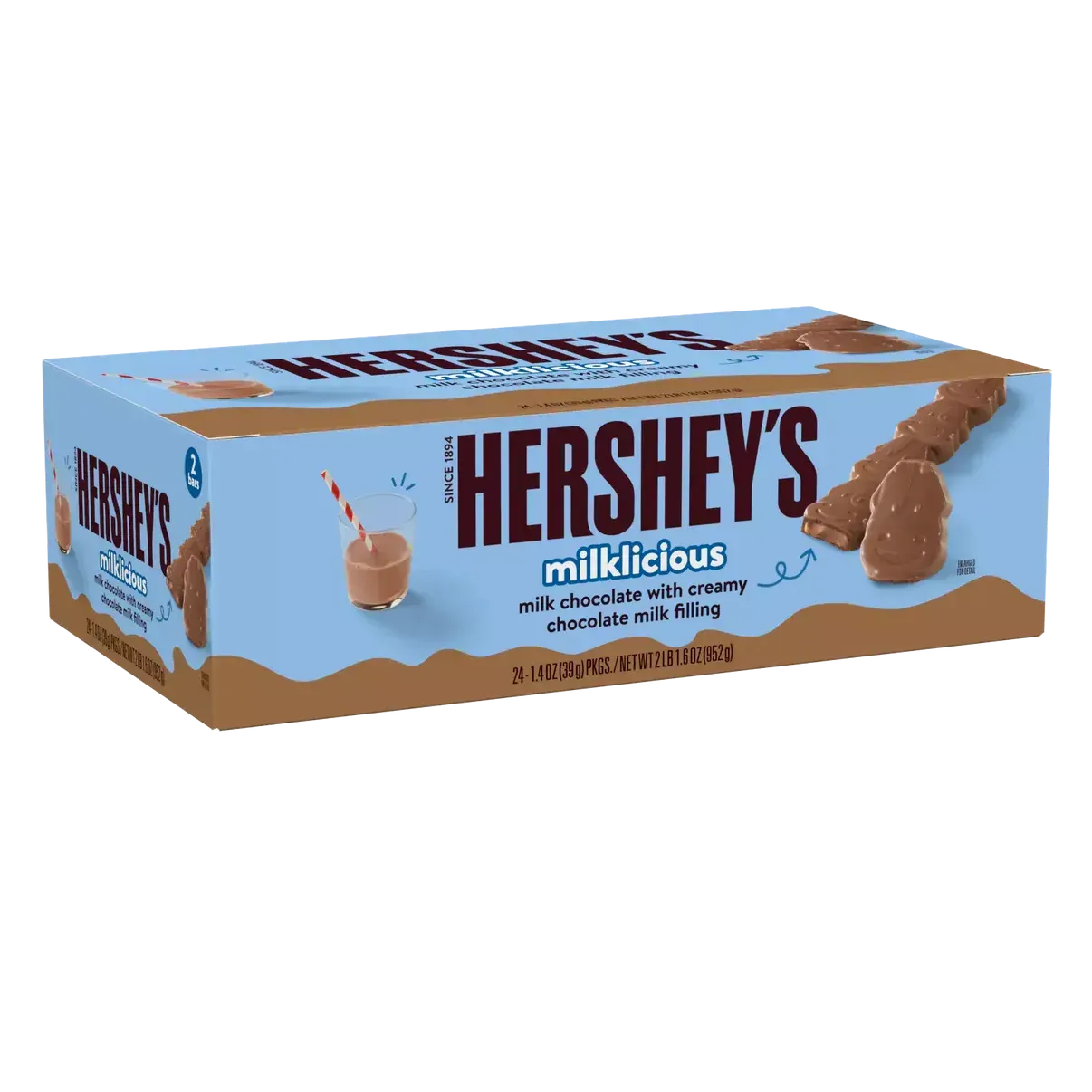 Hershey's Milklicious Milk Chocolate Bar: 24-Piece Box