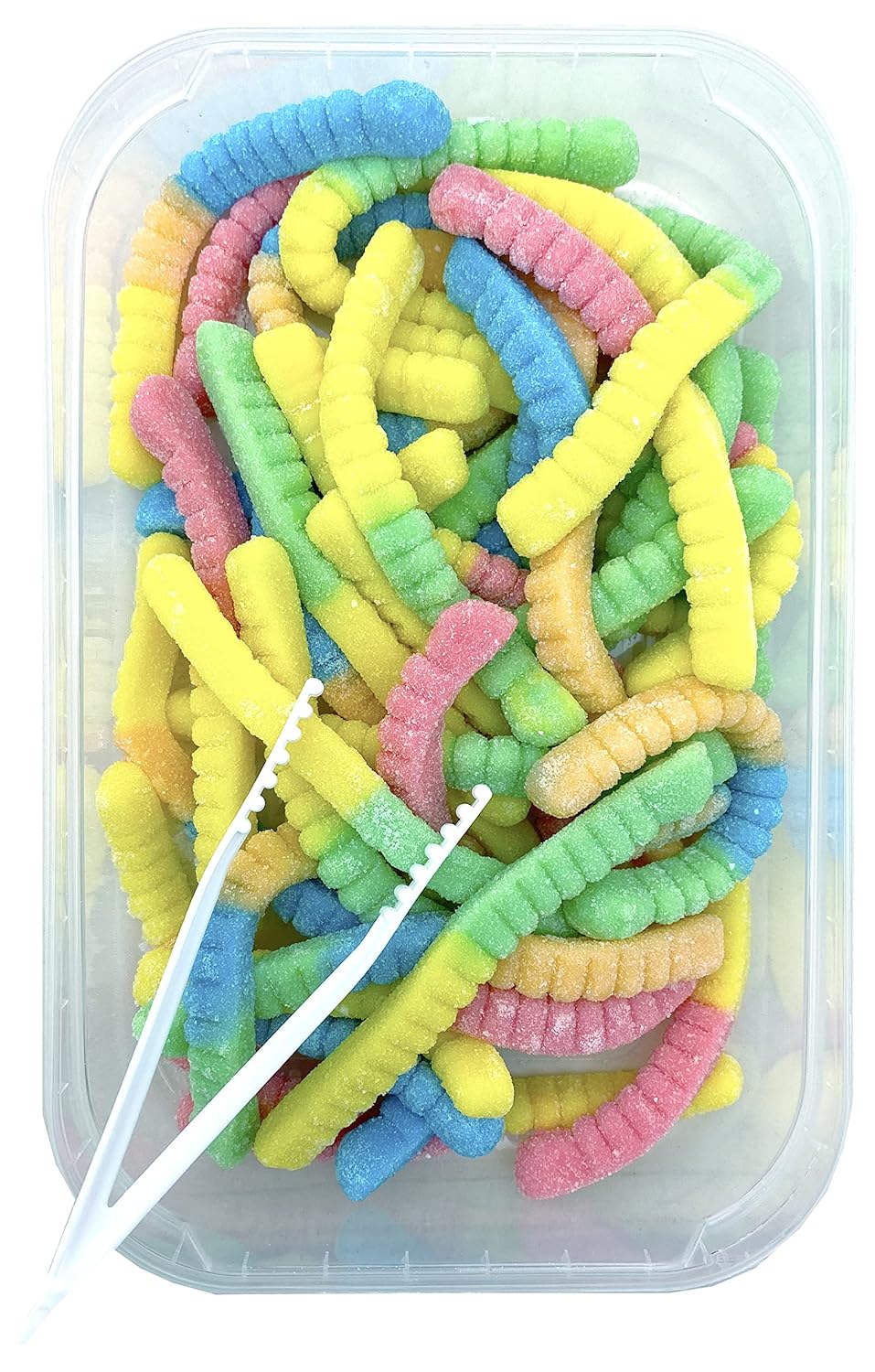 Zweet Neon Sour Gummy Worms: 6-Piece Box