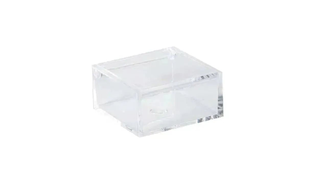 Clear Acrylic Boxes 3.94"X3.94"X2.36" 4 Pack