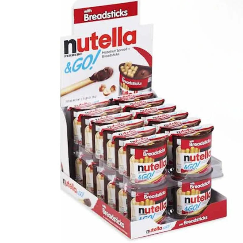 Nutella and Go Hazelnut Spread with Breadsticks: 24-Piece Case