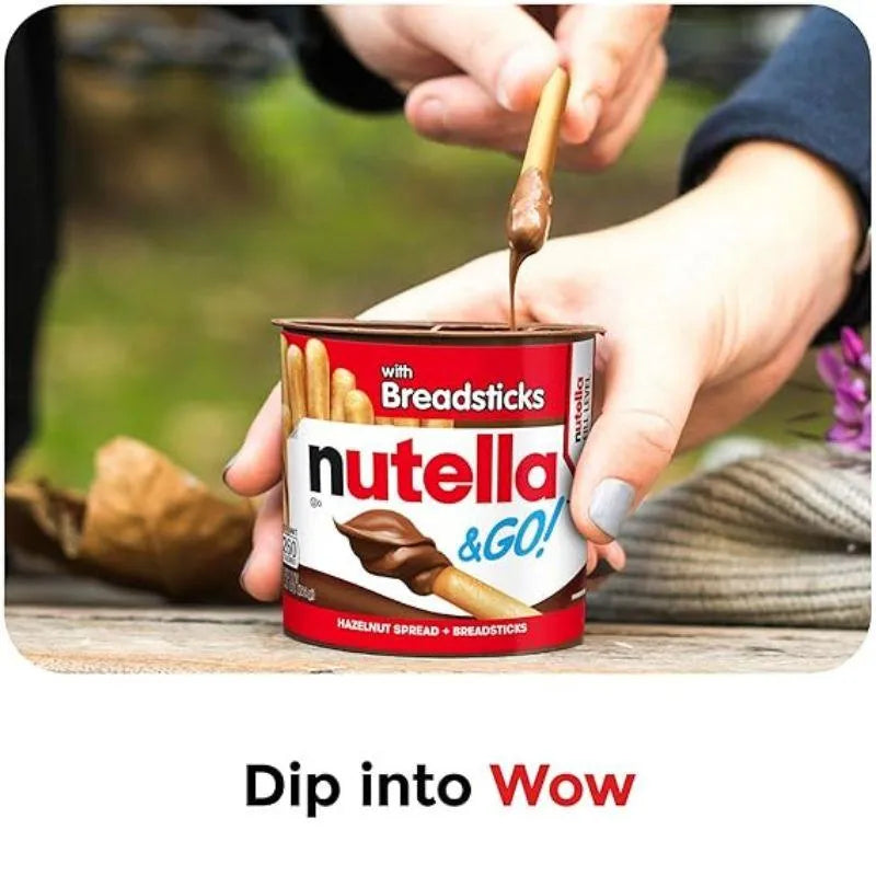 Nutella and Go Hazelnut Spread with Breadsticks: 24-Piece Case