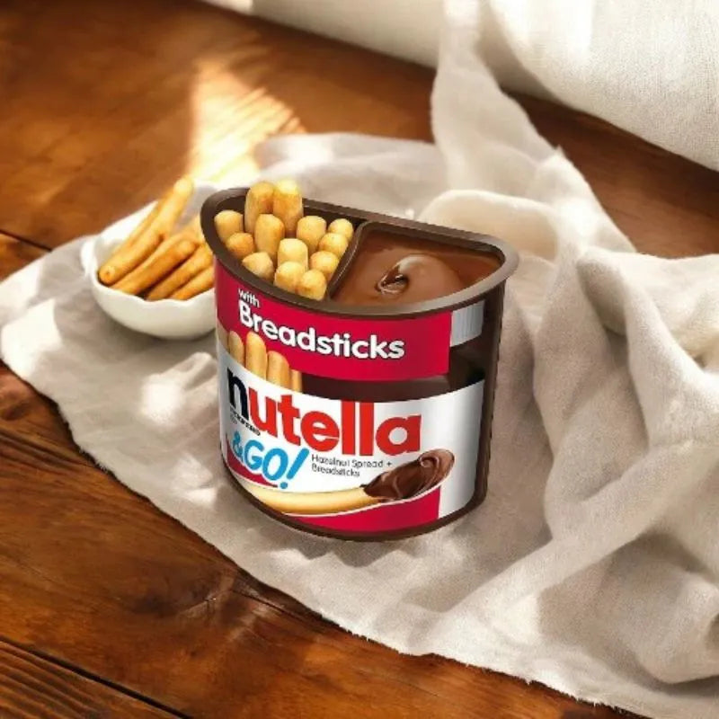 Nutella and Go Hazelnut Spread with Breadsticks: 24-Piece Case