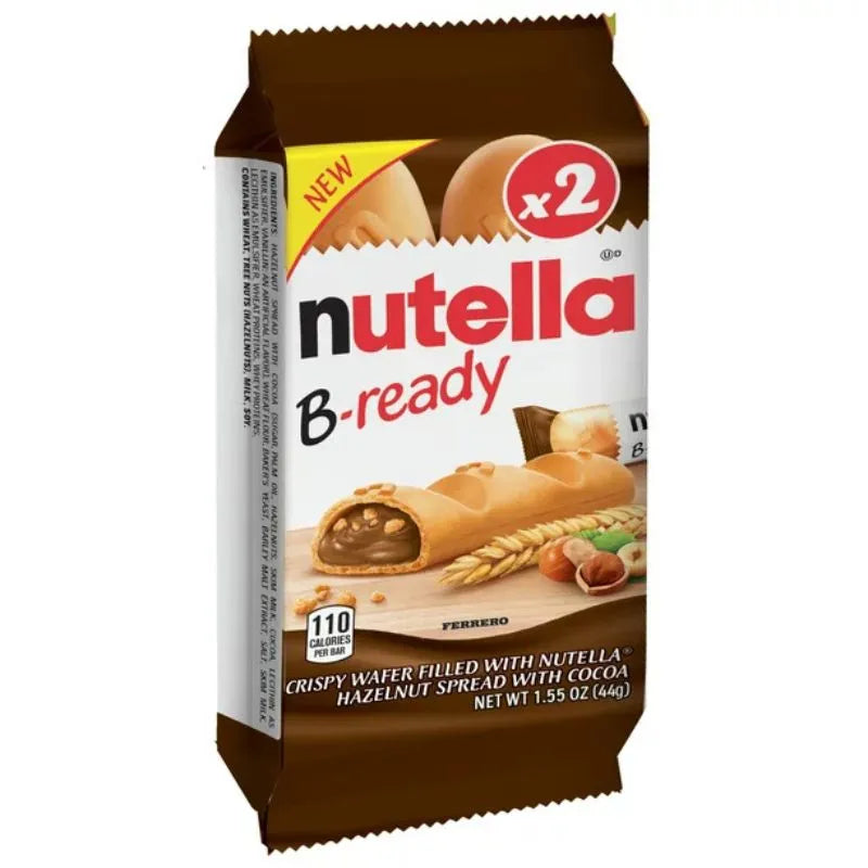 Nutella B-Ready Hazelnut Spread Filled Wafers: 16-Piece Box