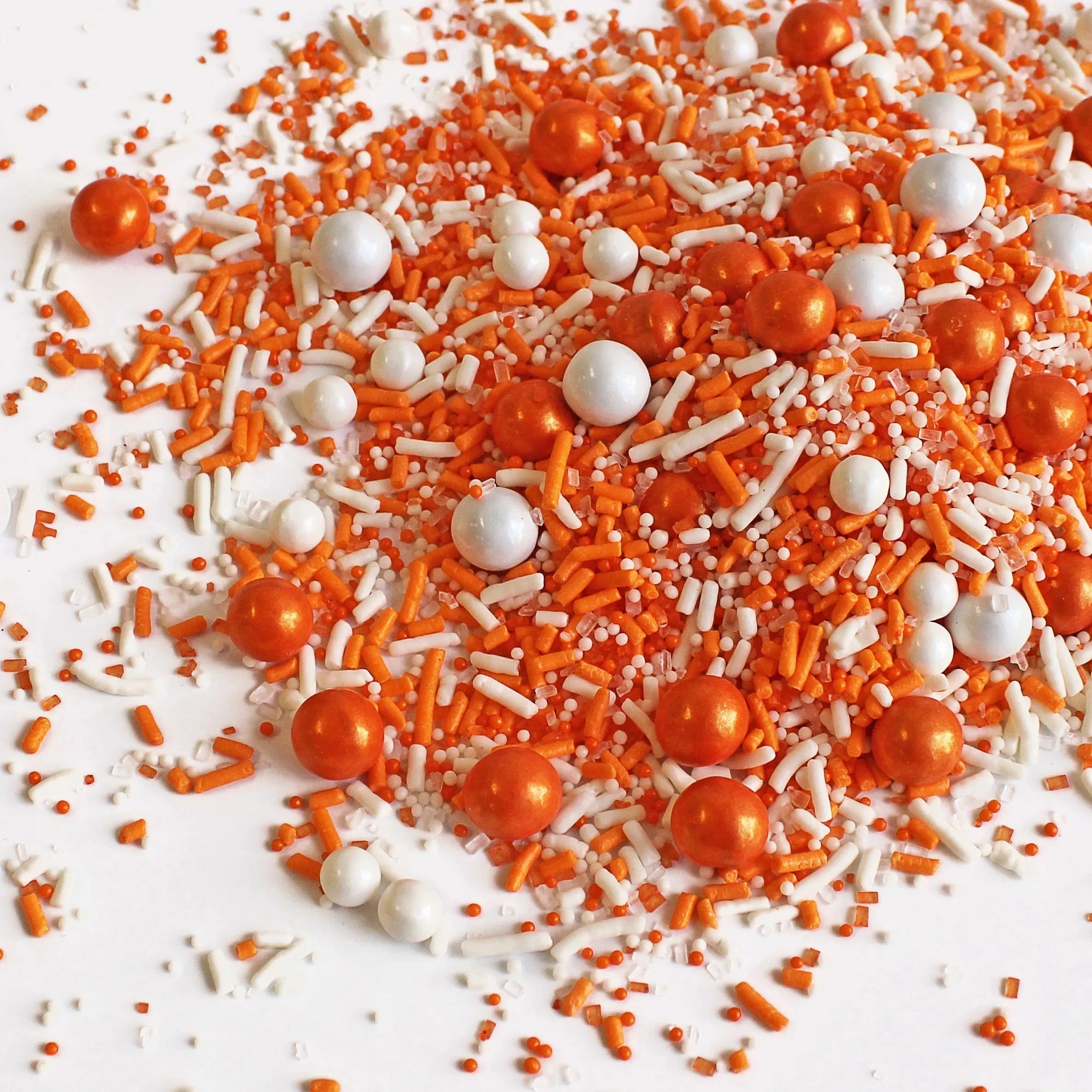 Sprinkle Pop Orange & White Sporty Sprinkles