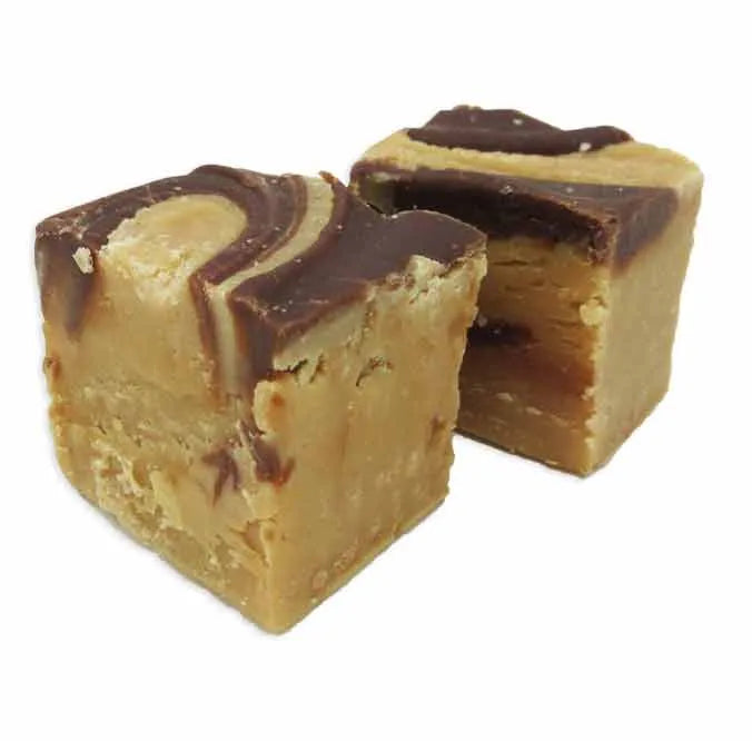 Asher's Peanut Butter Swirl Chocolate Fudge: 6LB Box