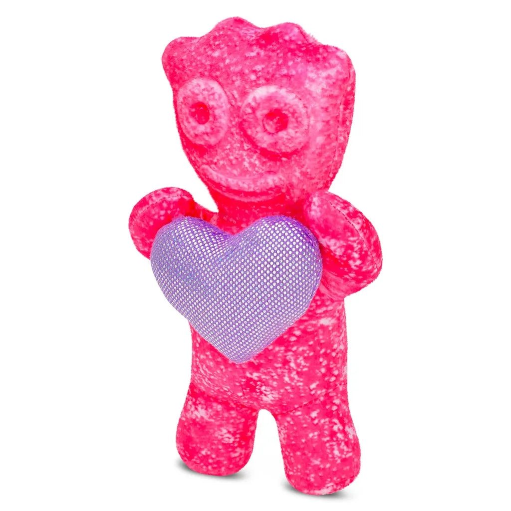 Sour Patch Plush Pink With Heart Pillow