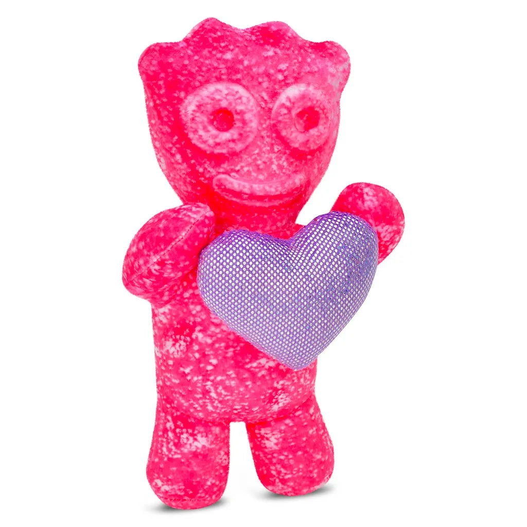 Sour Patch Plush Pink With Heart Pillow