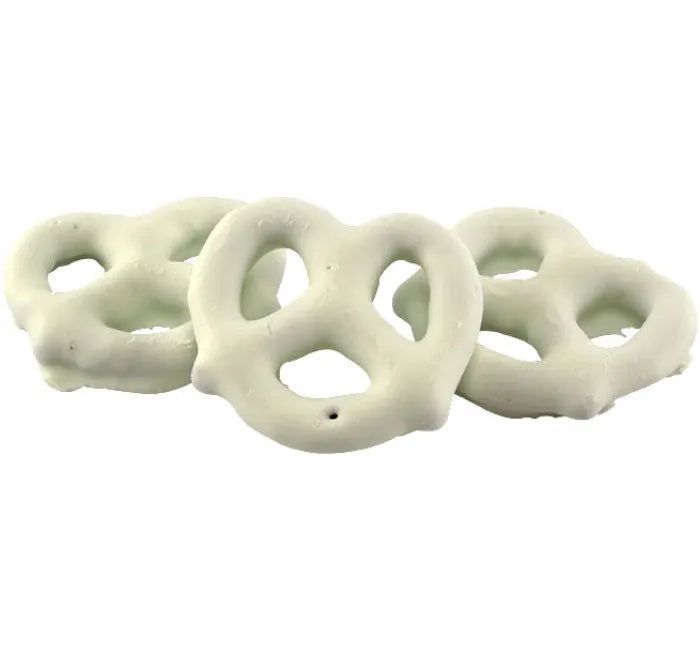 Albanese Mini White Yogurt Covered Pretzels: 10LB Bag