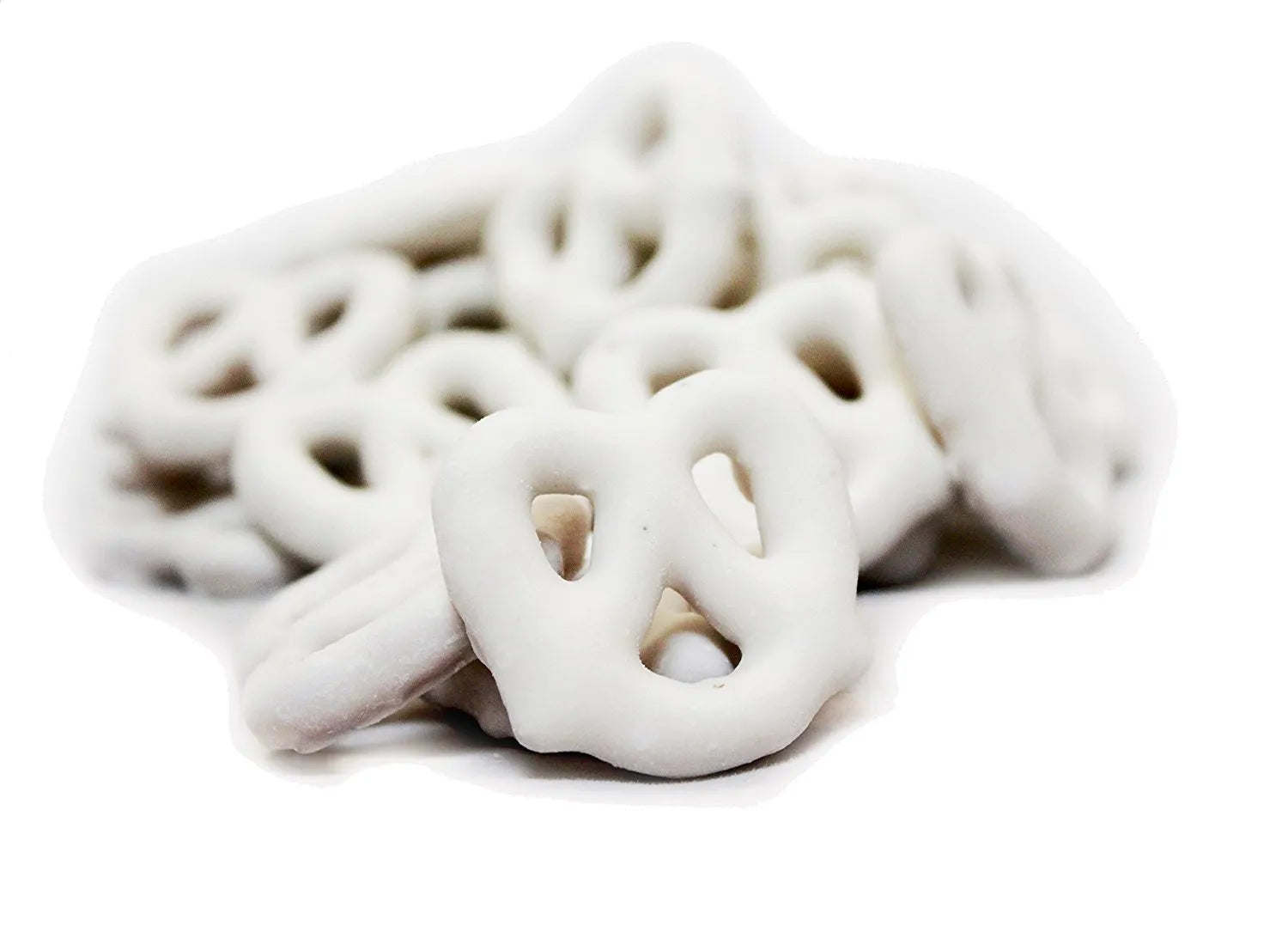 Albanese Mini White Yogurt Covered Pretzels: 10LB Bag