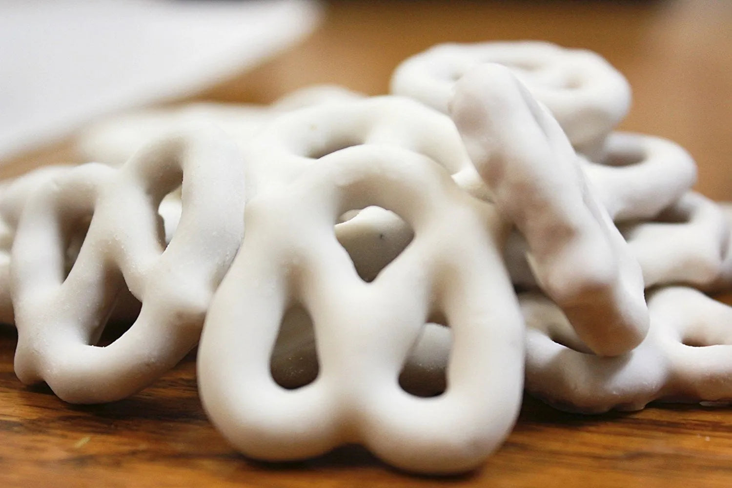 Albanese Mini White Yogurt Covered Pretzels: 10LB Bag